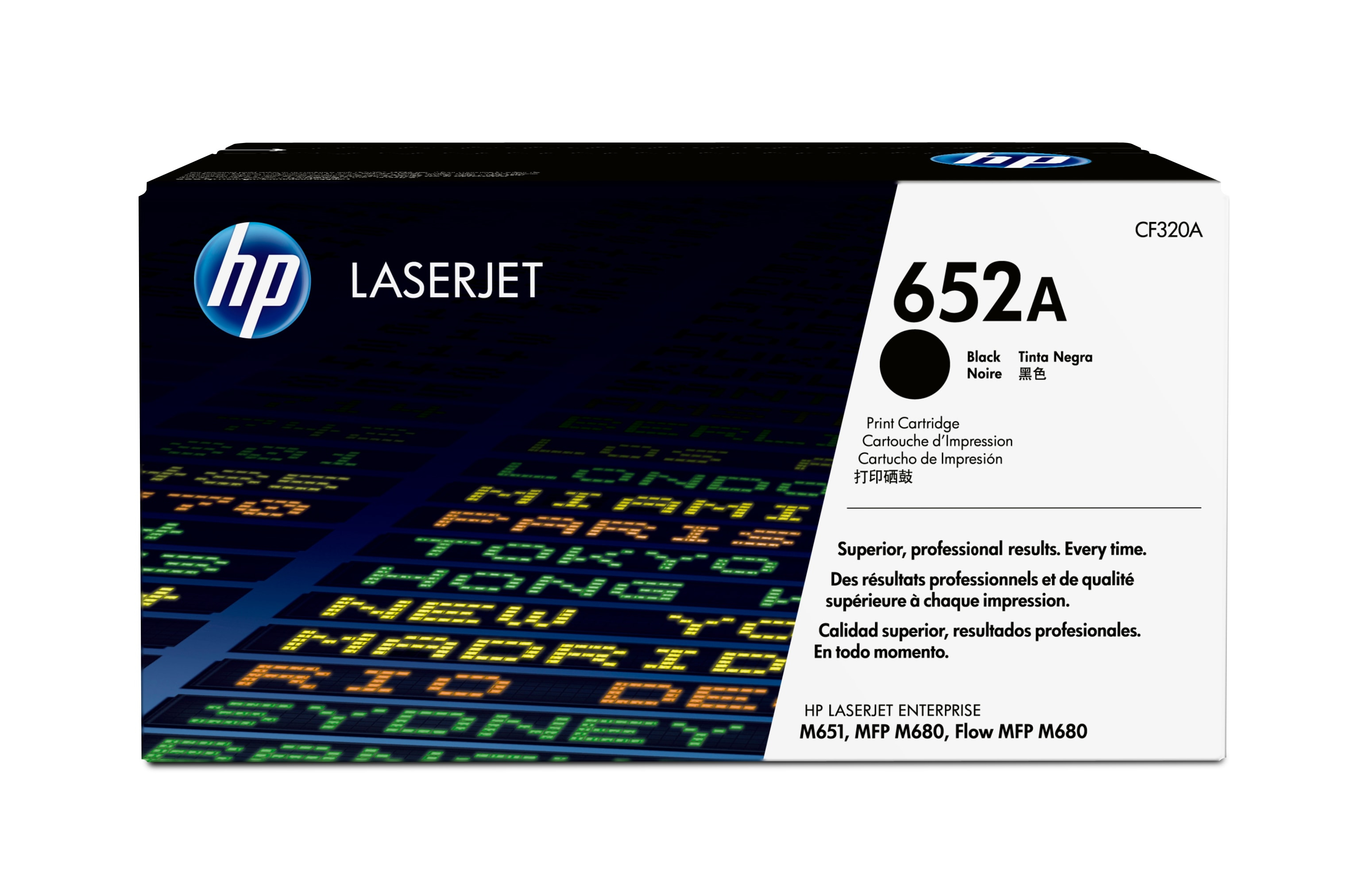 Tóner - HP,  652A LaserJet,  Negro, CF320A