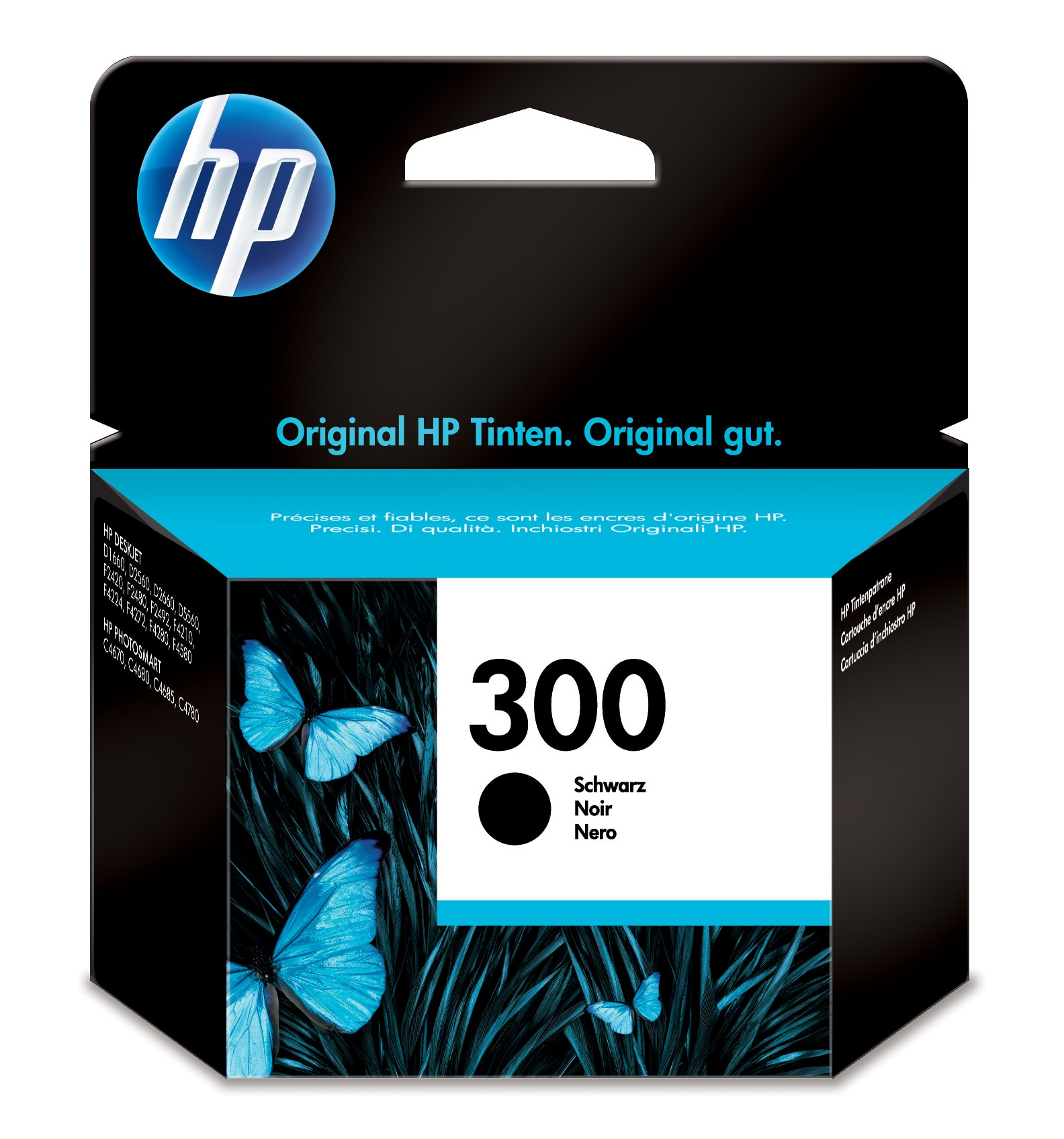 Cartucho de tinta - HP 300, Negro, CC640EE