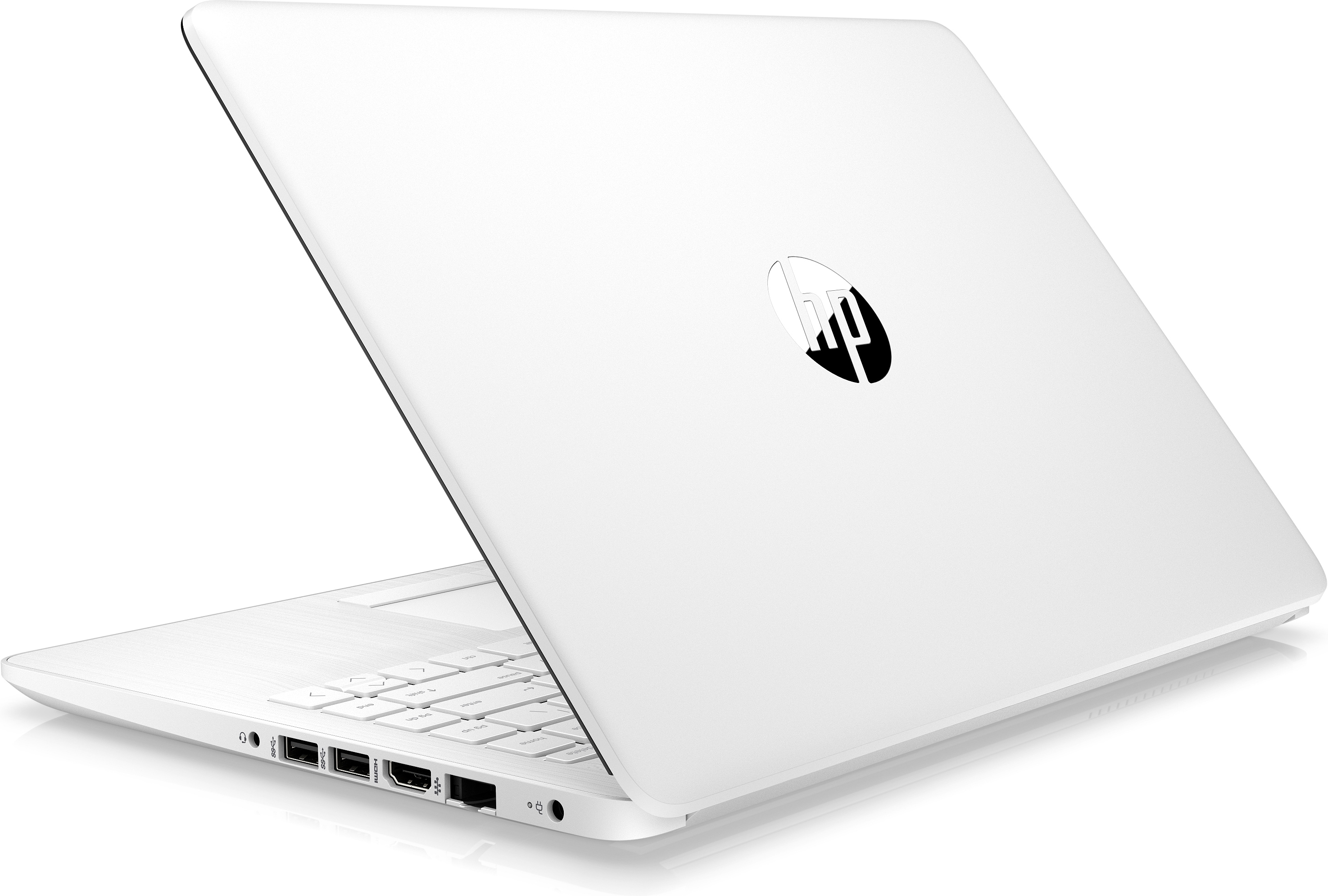 Portátil -  HP 14-df0003ns, 14" Full HD, Intel® Celeron® N4000, 4GB RAM, 64GB eMMC, Windows 10 Home S, Blanco