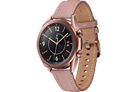 SAMSUNG Galaxy Watch 3 41 mm Bluetooth Smartwatch Edelstahl Echtleder, Größe S/M (130-190 mm), Mystic Bronze/Pink