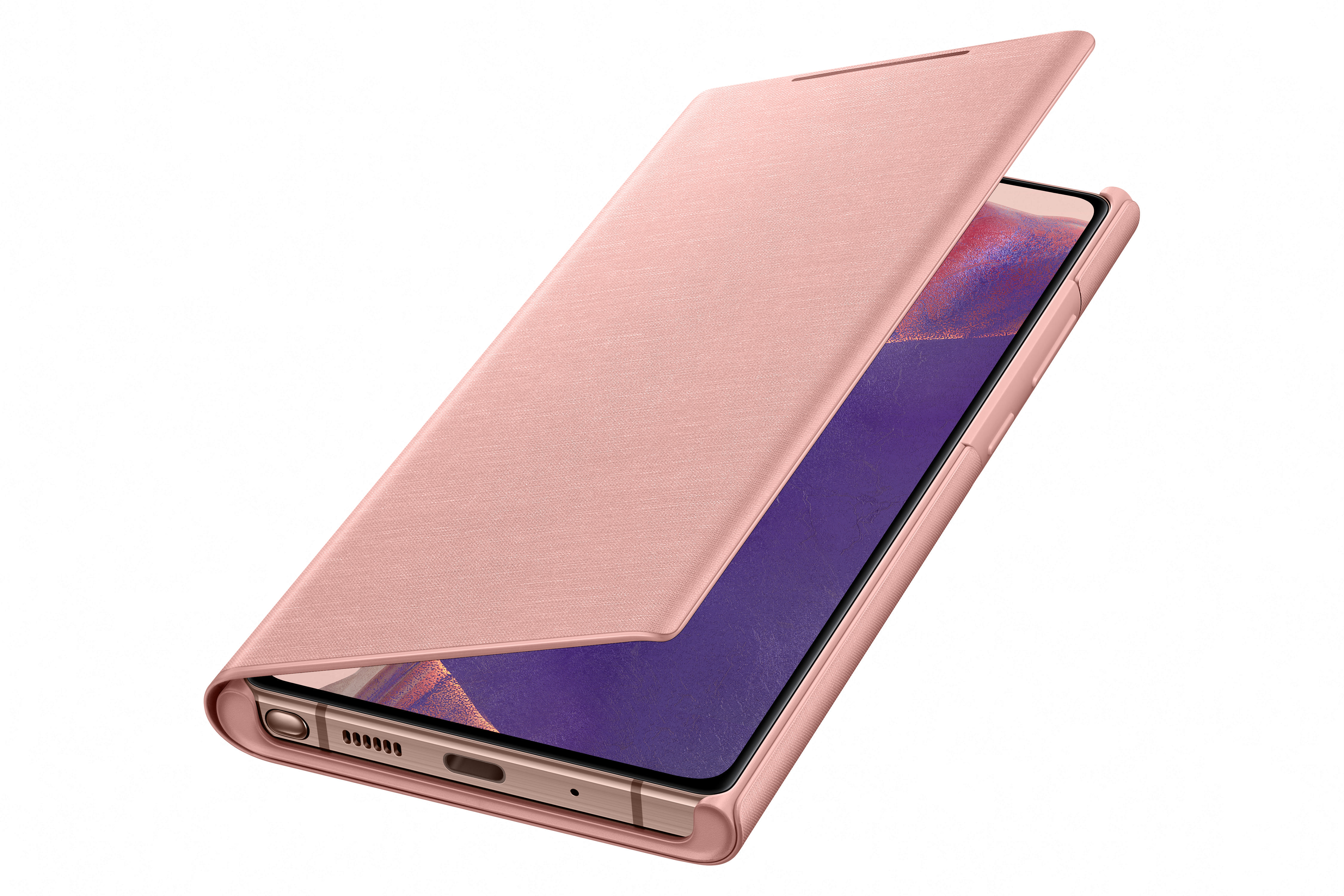 SAMSUNG EF-NN980, Bookcover, Samsung, Galaxy Note 20, Braun