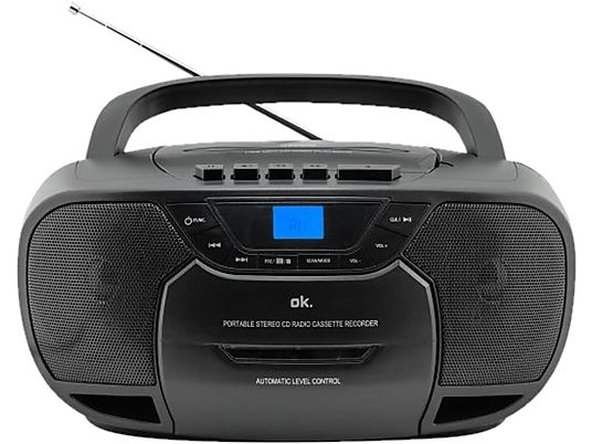 OK ORC 540 B - Radio portable avec CD (FM, Noir)