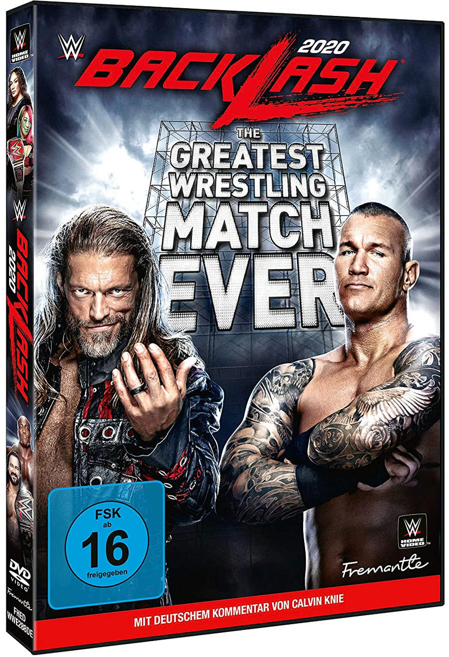 DVD-Cover einer Wrestling-Veranstaltung. Zwei Wrestler stehen sich gegenüber. Der Text ist auf Deutsch.