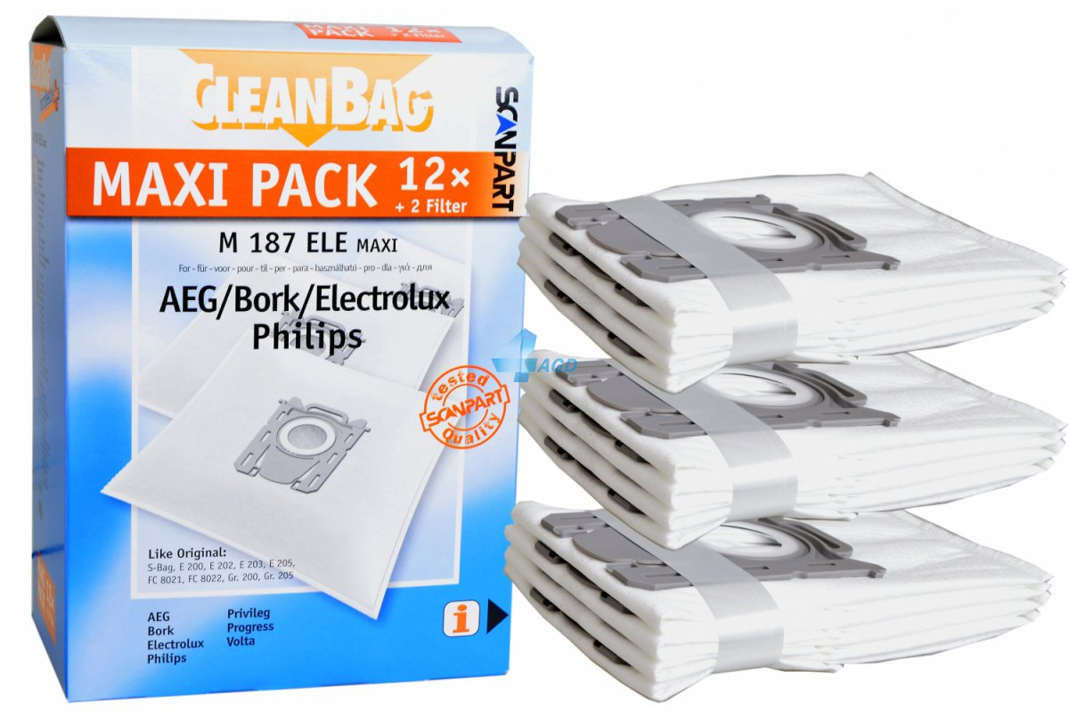 Bolsas De Aspirador scanpart sbag cleanbag maxi pack 12 piezas part 2687441187