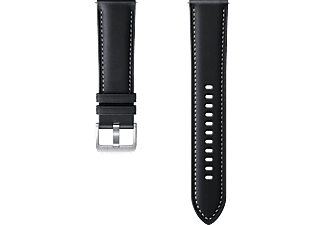 SAMSUNG Galaxy Watch3 Band Leer 20mm Zwart