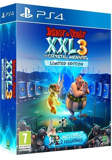Een PS4-gamebox van Asterix & Obelix XXL3, met cartoonfiguren.