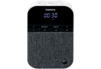 LENCO PPR-100WH Steckdosenradio, FM, Bluetooth, Weiß