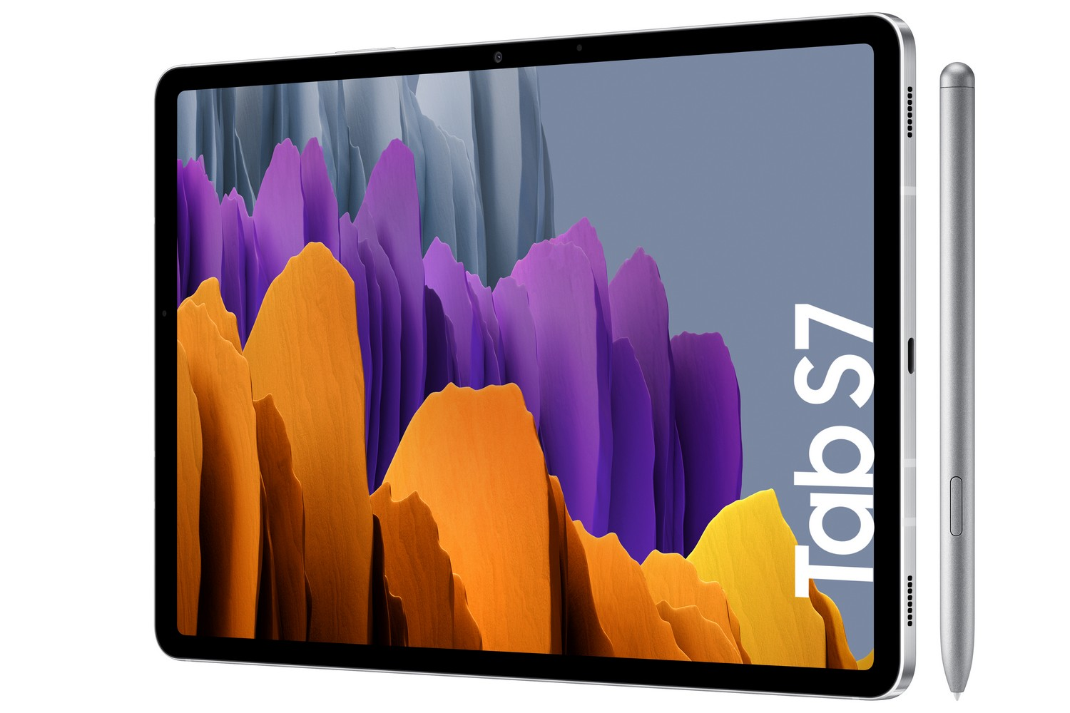 Tablet - Samsung Galaxy Tab S7 4G, 128 GB, Plata, WiFi, 11" WQXGA, 6 GB RAM, Snapdragon 865 Plus, Android 10