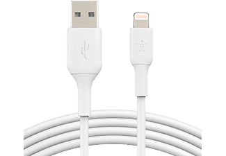BELKIN PVC USB-A-naar-Lightning 3 Meter Wit