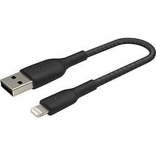 BELKIN Braided USB-A-naar-Lightning 0.15 Meter Zwart