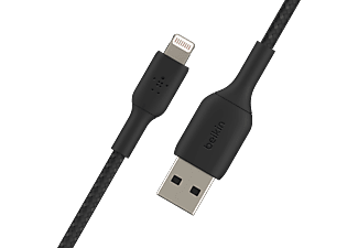 BELKIN Braided USB-A-naar-Lightning 1 Meter Zwart