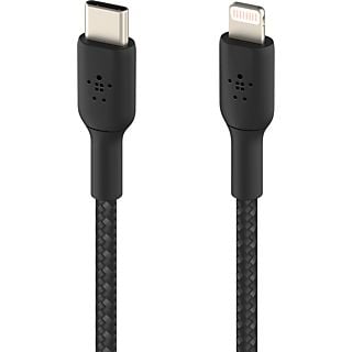 BELKIN Braided USB-C-naar-Lightning 1 Meter Zwart