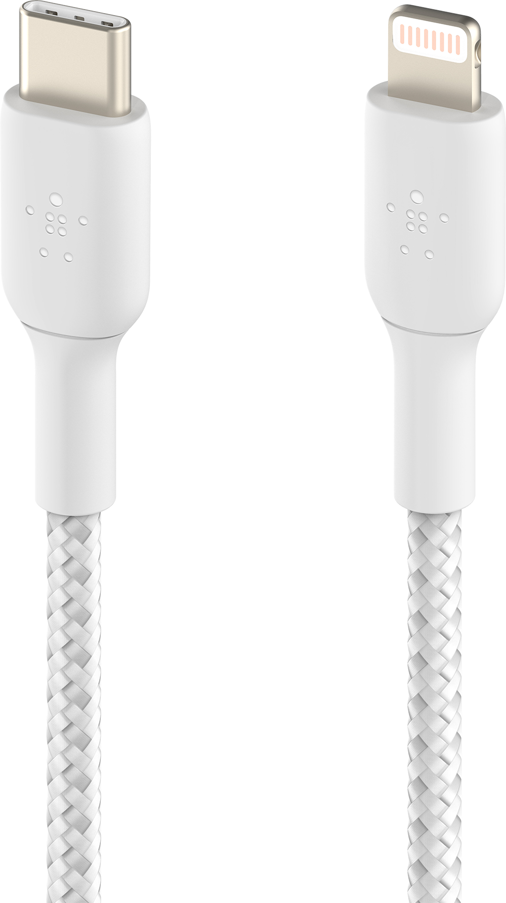 Belkin Usb'c Naar Lightning Oplaadkabel ' Gevlochten (incl. 1m Kabel 1m Wit)