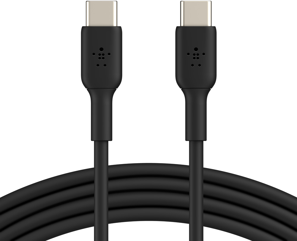 Two black USB-C cables next to each other.
