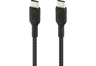 BELKIN Braided USB-C-naar-USB-C 1 Meter Zwart