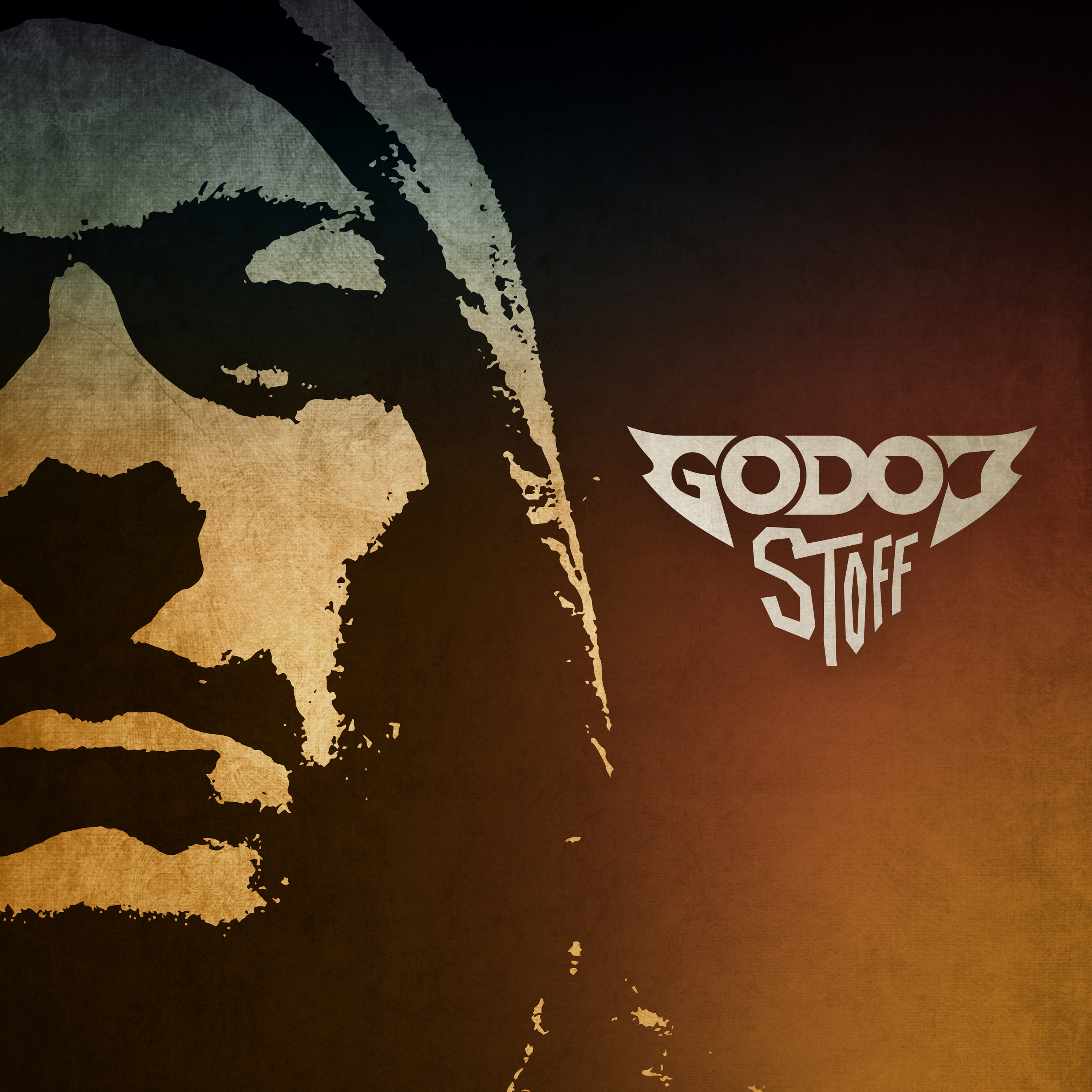 Albumcover mit einem Gesicht und dem Logo der Band. Braun- und Schwarztöne.
