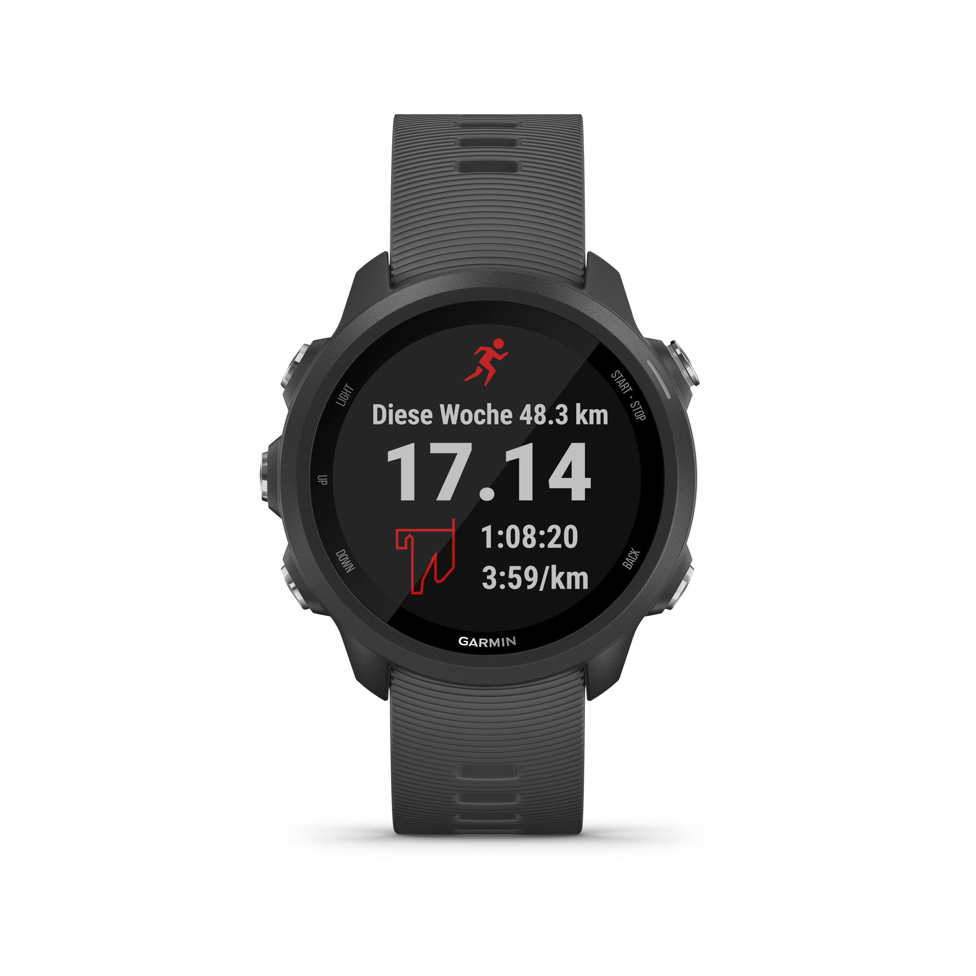 GARMIN Forerunner 245 Smartwatch 127 204 mm Handgelenkumfang Schwarz Schiefergrau