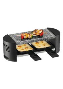 Appareil à Raclette/Gril 1200W 8 personnes Noir/Gris - KITCHENAID 