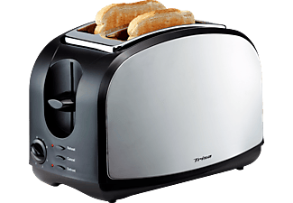 TRISA Crispy Toast – Toaster (Schwarz/Silber)