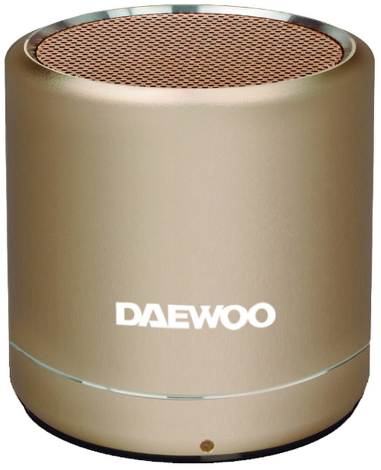 Altavoz Bluetooth Daewoo dbt212 5w oro dorado dbt212g manos libres radio fm mini potente portatil tecnología true wireless acabado aluminio batería 3h