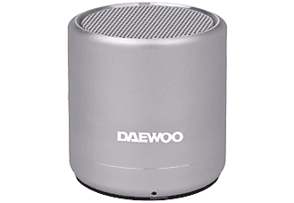 Altavoz inalámbrico - Daewoo DBT-212-S, Bluetooth, 5W, Manos libres, Radio FM, Plata