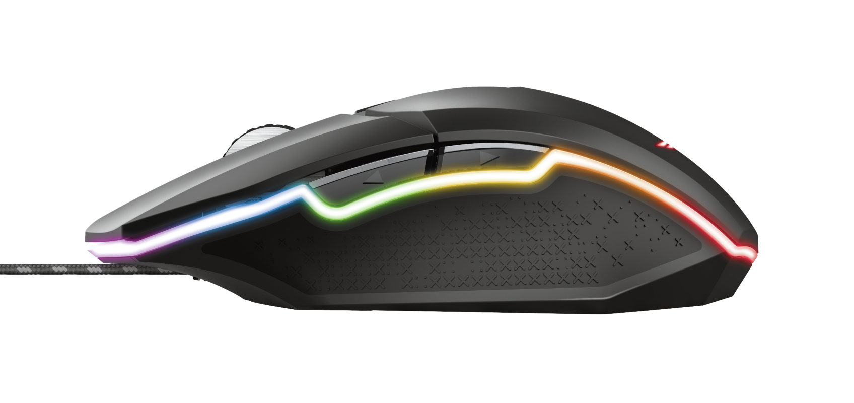 Ratón gaming - Trust GXT 950 Idon RGB, Por cable, 6000 ppp, Botones programables, Negro