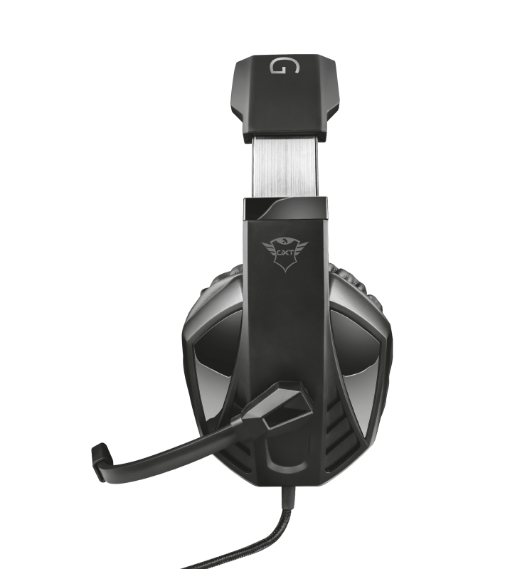 Auriculares gaming - Trust GXT 412 Celaz Multiplatform, Diadema Con Cable , 1 m, Negro