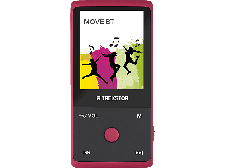 TREKSTOR 79424 move BT Mp3-Player (8 GB, Rubin Rot) | MediaMarkt