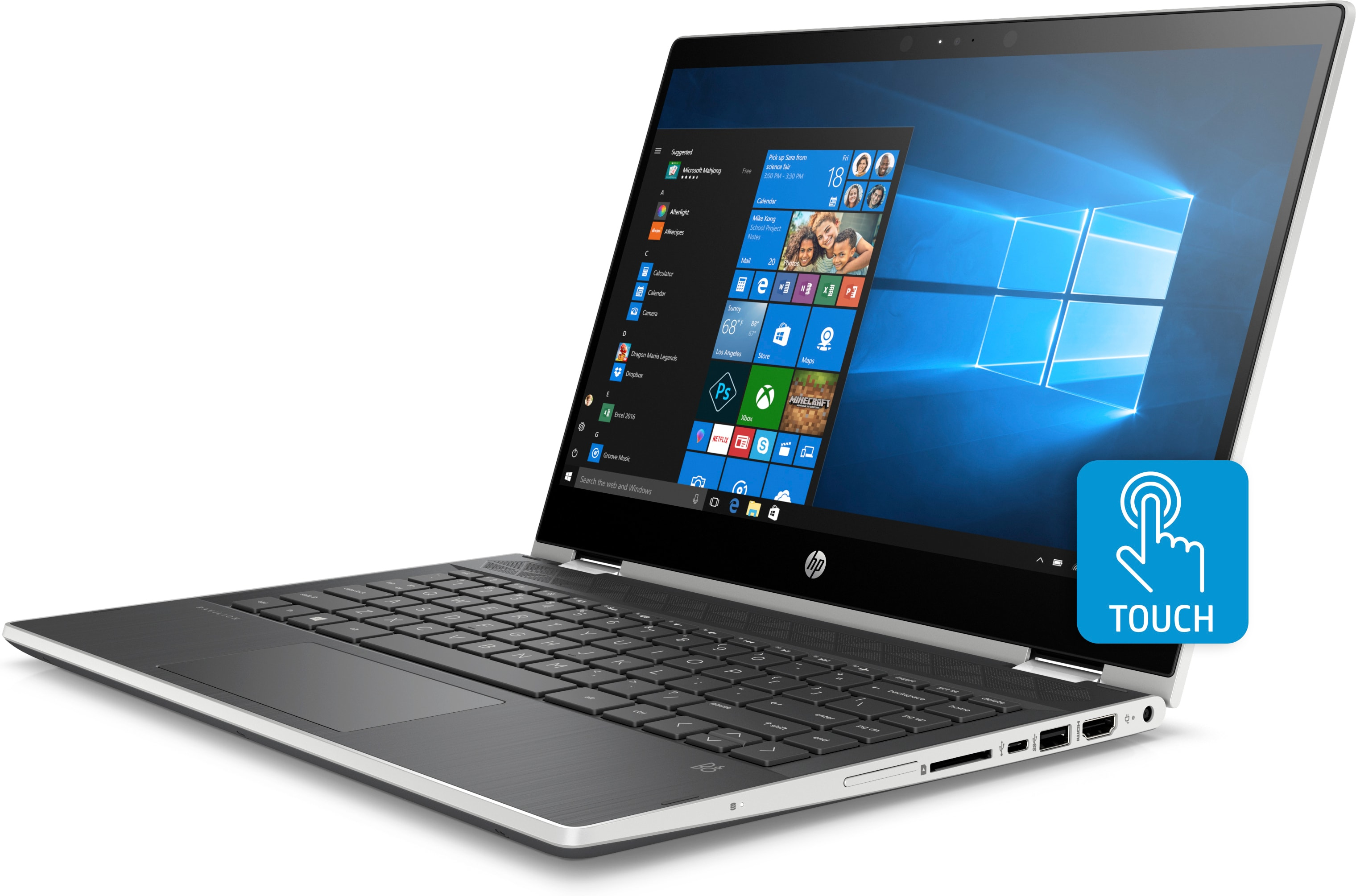 HP 14-cd0302ng - 14 Zoll - Intel® Core™ i3 i3-8130U - 8 GB - 256 GB - NVIDIA GeForce® MX130 - Windows 10 Home (64 Bit)