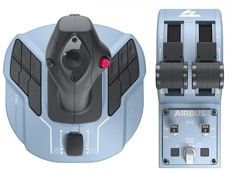 THRUSTMASTER Joystick TCA Officer Pack Airbus Edition, USB, Schwarz/Blau, PC (2960842) — Foto 2 von 3