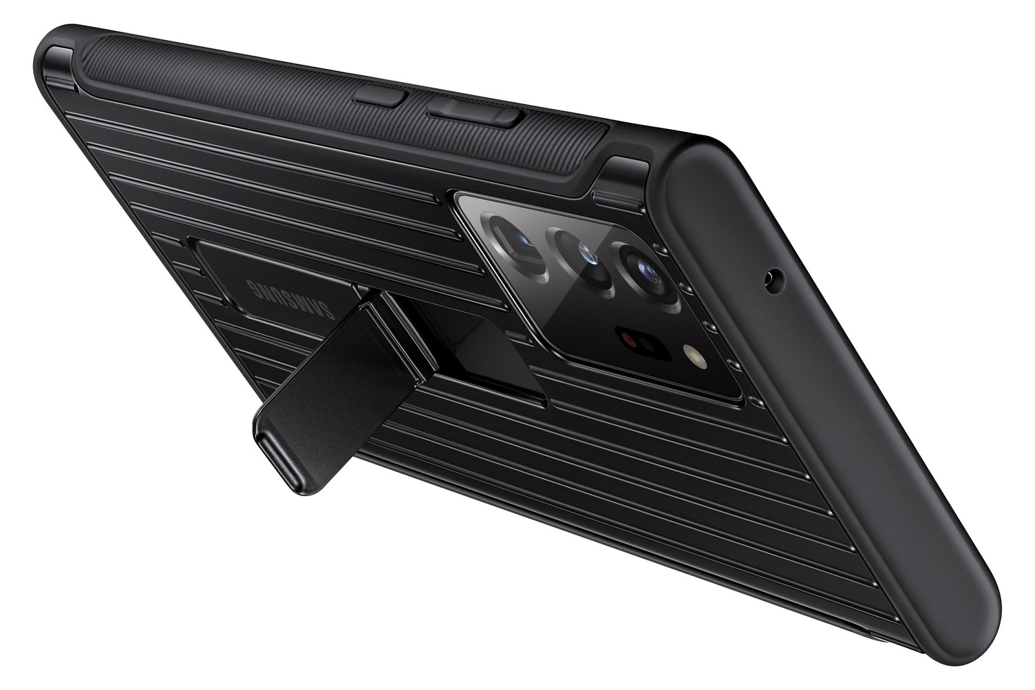 Funda - Samsung EF-RN985 Protective Standing, Para Samsung Galaxy Note 20 Ultra, Con soporte, Negro
