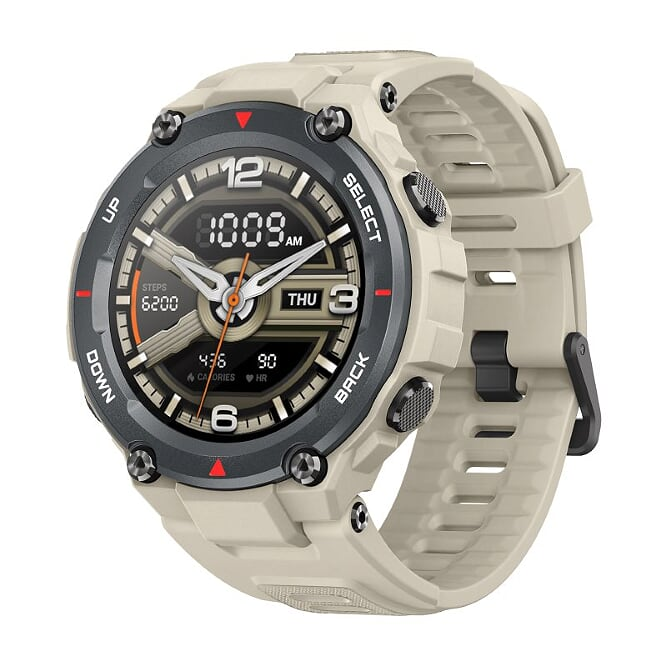 REACONDICIONADO Seminuevo(*) Smartwatch - Amazfit T-Rex KHAKI, Pantalla AMOLED 1.3", Táctil, GPS, Autonomía 20 días, Caqui