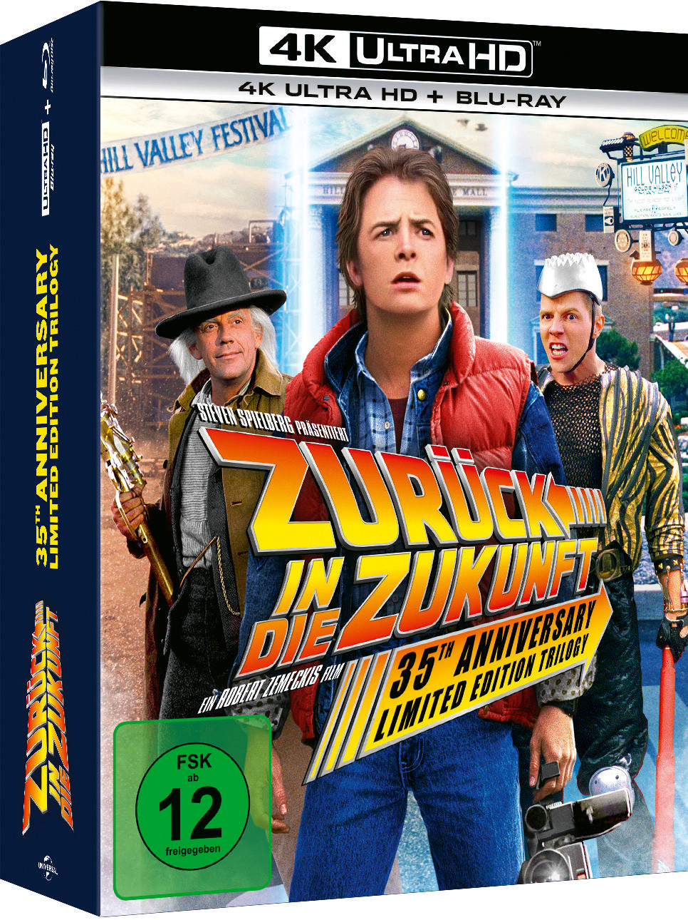 Zurück in die Zukunft 35th Anniversary Blu-ray-Hülle, mit Marty McFly.