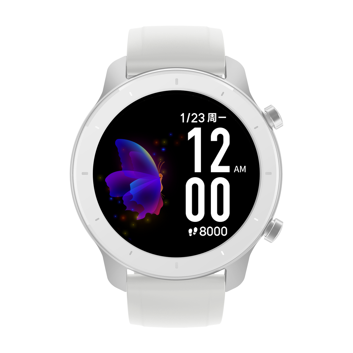 Smartwatch - Amazfit GTR, 9,2 mm, Cerámico, Metal, Polímero, Blanco