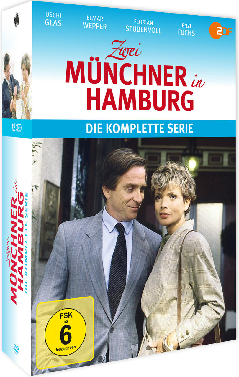 DVD-Cover für eine deutsche Fernsehserie mit zwei Personen. Weißer Hintergrund.