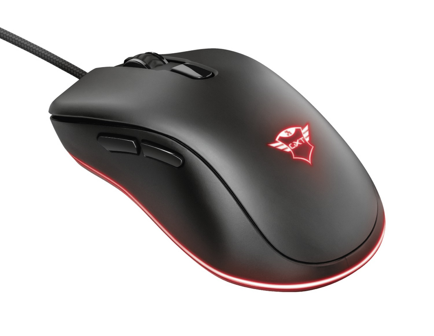 Ratón gaming - Trust GXT 930 Jacx RGB, Por cable, 6400 ppp, Botones programables, Retroiluminación RGB, Negro