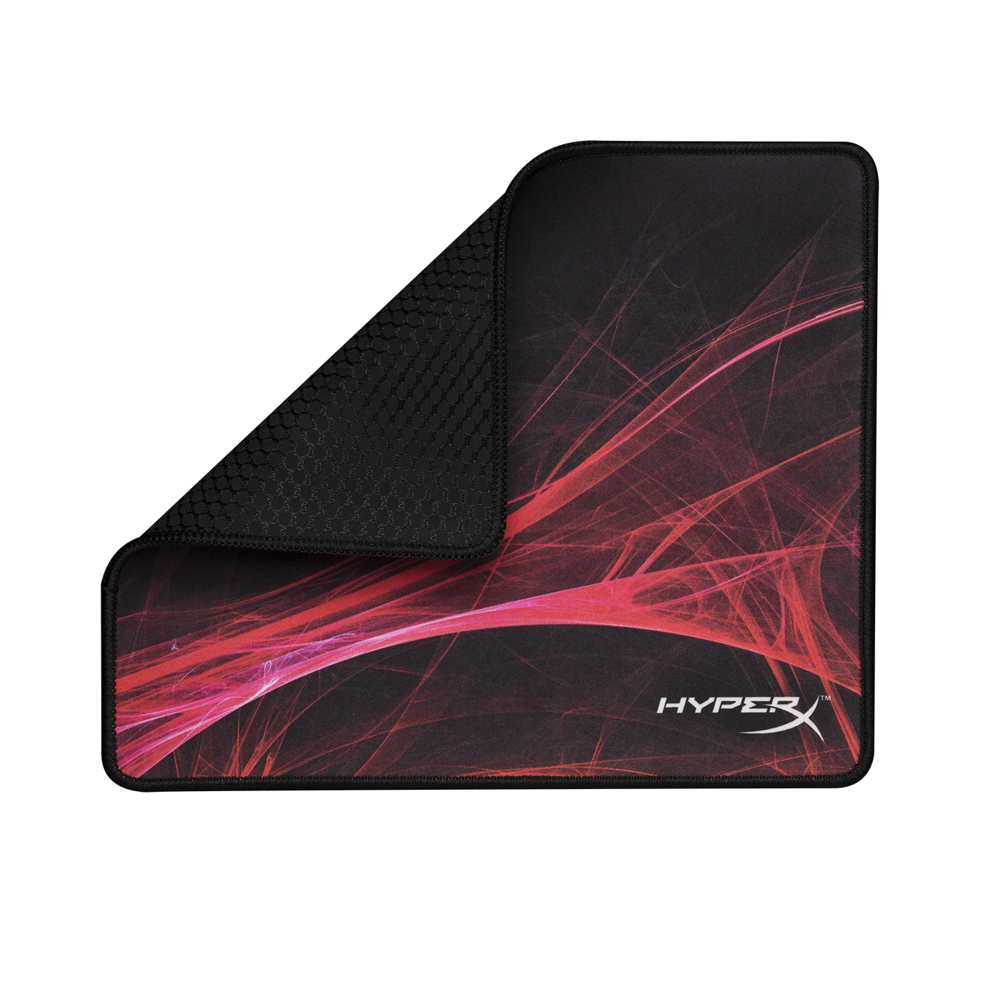 Alfombrilla gaming - HyperX HX-MPFS Fury S, Caucho, 29cm x 24cm, Agarre firme, Bordes cosidos, Negro