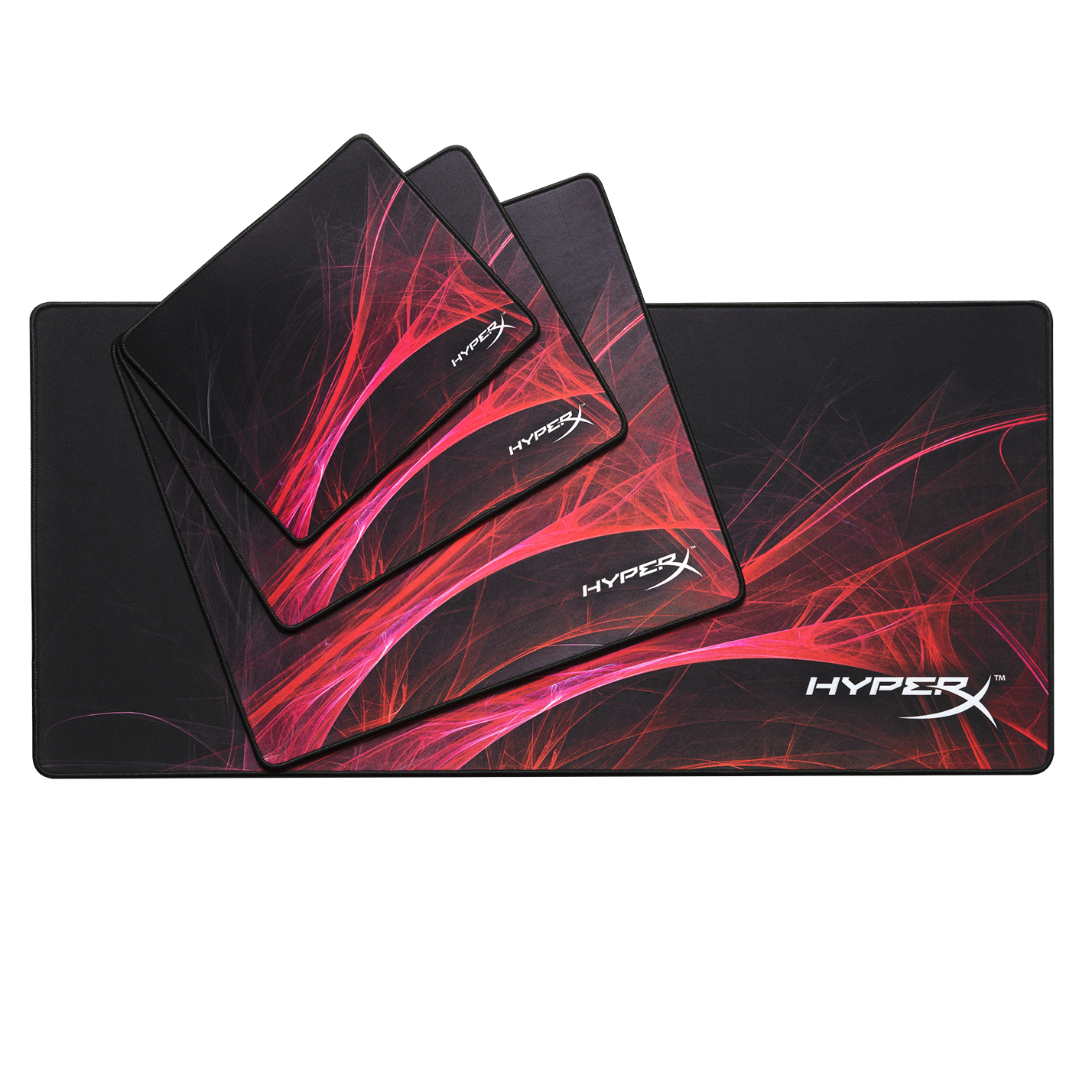 Alfombrilla gaming - HyperX HX-MPFS Fury S, Caucho, 29cm x 24cm, Agarre firme, Bordes cosidos, Negro