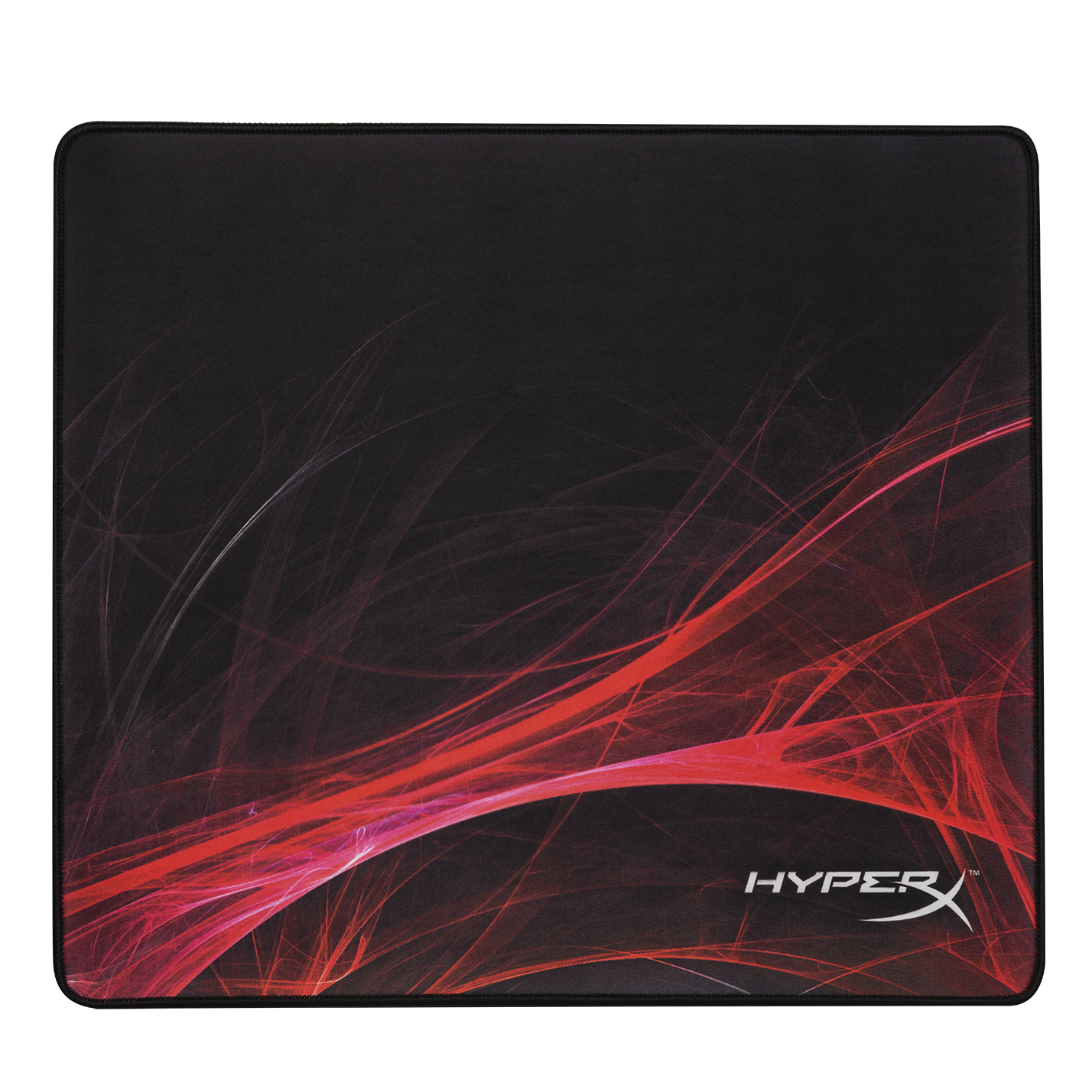 Hyperx Fury Pro speed edition large alfombrilla gaming hxmpfssl de para tamaño 45cm x 40cm multicolor caucho agarre firme bordes cosidos negro rojo