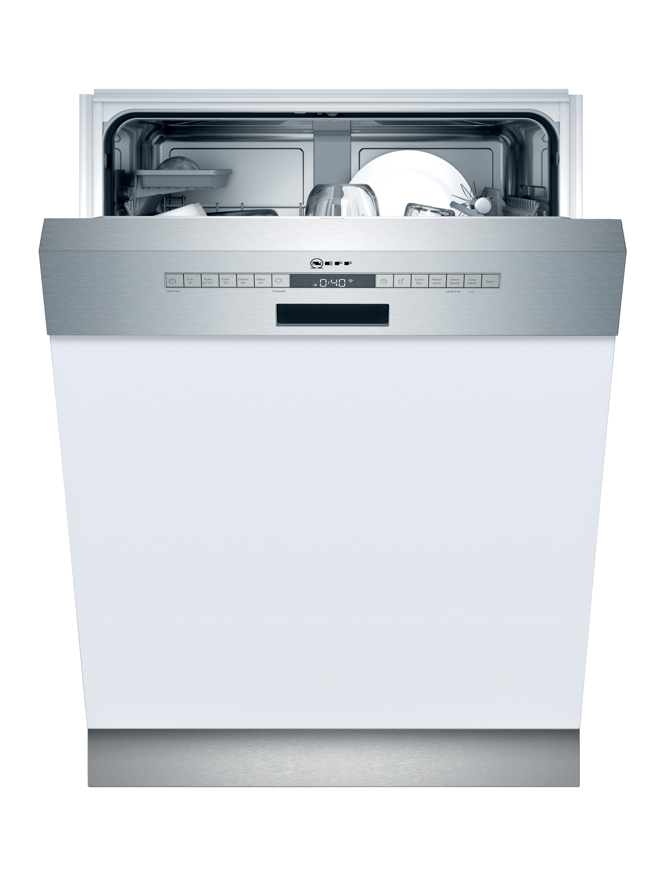 NEFF S245HAS29E N 50 Geschirrspüler (teilintegrierbar, 598 mm breit, 44 dB (A), D)