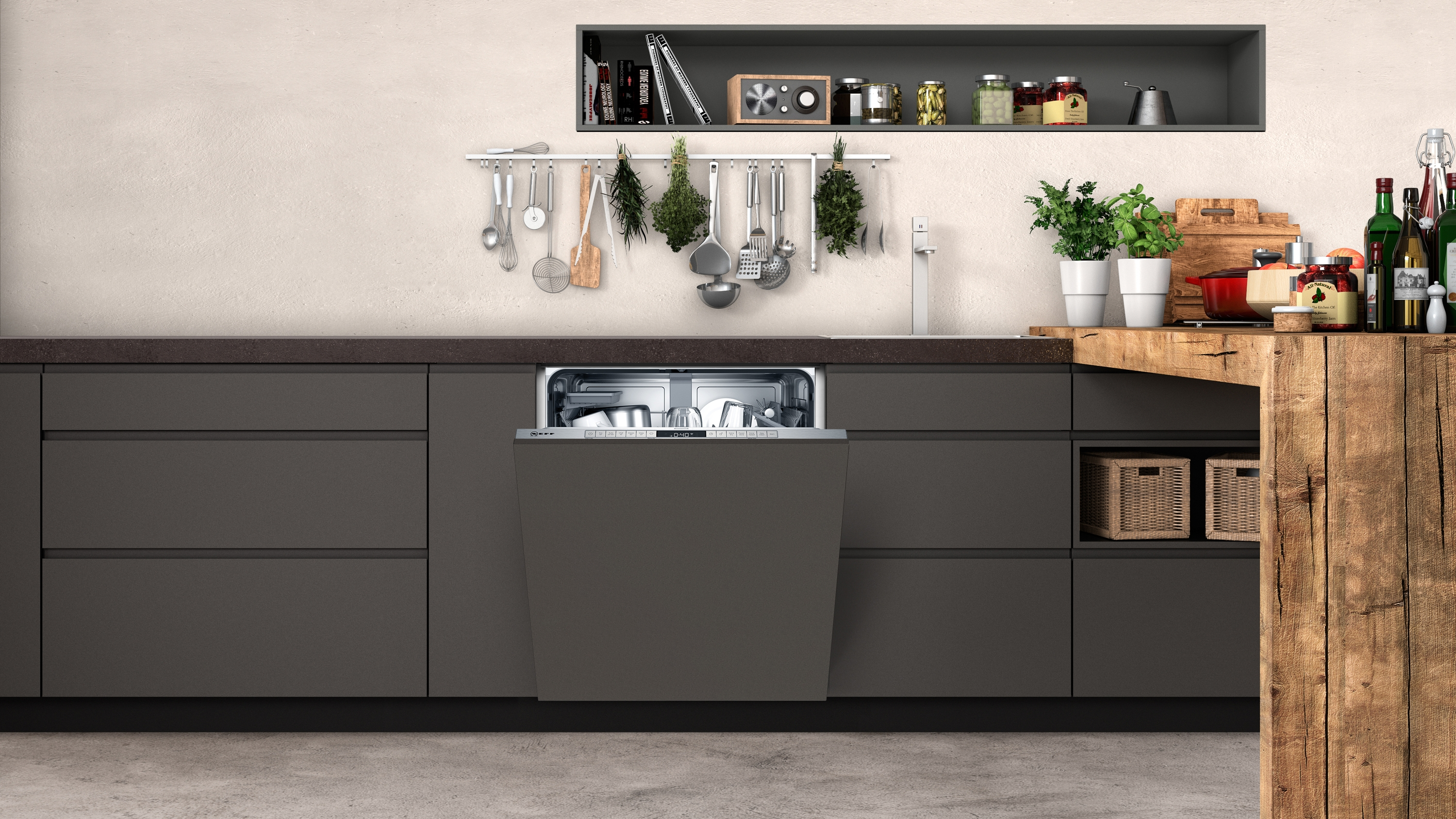 NEFF S175HAX29E Geschirrspüler (vollintegrierbar, 598 mm breit, 44 dB (A), D)