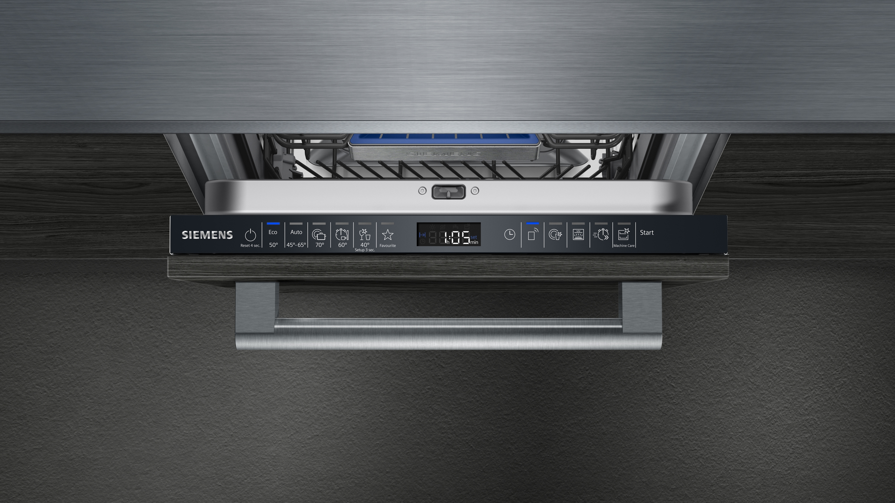 SIEMENS SR65ZX23ME iQ500 Geschirrspüler (vollintegrierbar, 448 mm breit, 43 dB (A), C)