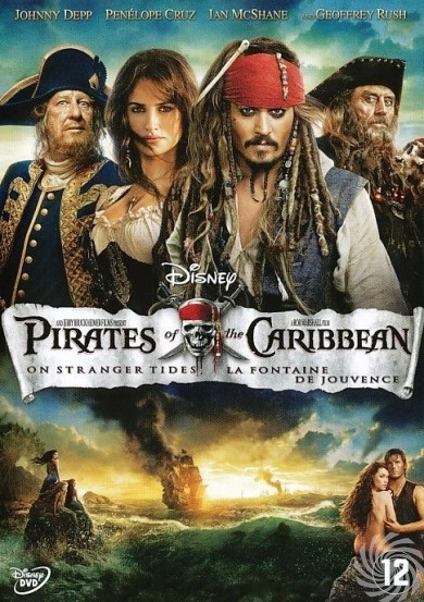 DVD-hoes voor 'Pirates of the Caribbean: On Stranger Tides' met Johnny Depp.