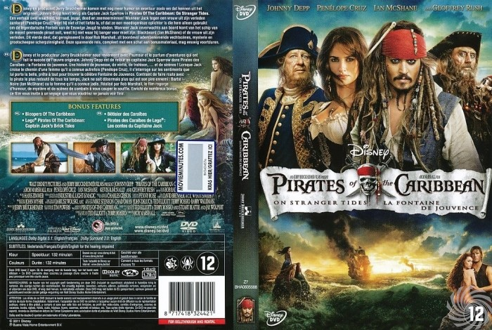 Pirates of the Caribbean DVD-hoes met Johnny Depp, Penelope Cruz en Ian McShane.