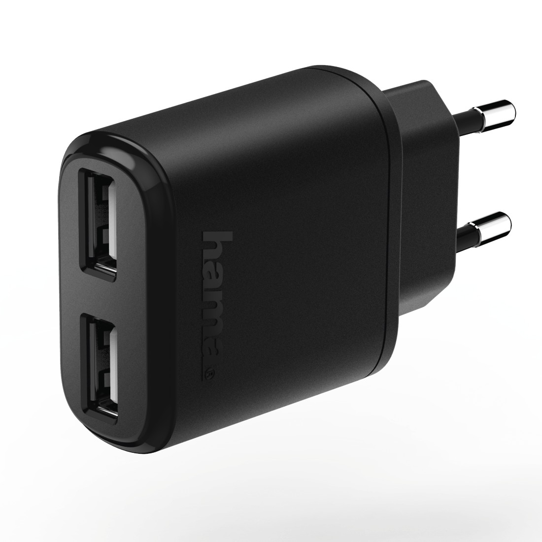 HAMA Chargeur 2 x USB 1.2 A Noir (173623)