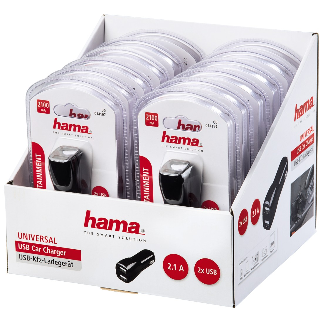 HAMA Adaptateur voiture 2 x USB 2.1 A (14197)
