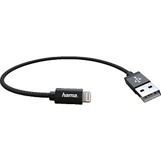 HAMA USB - Lightning-kabel 0.2 m Zwart (178280)
