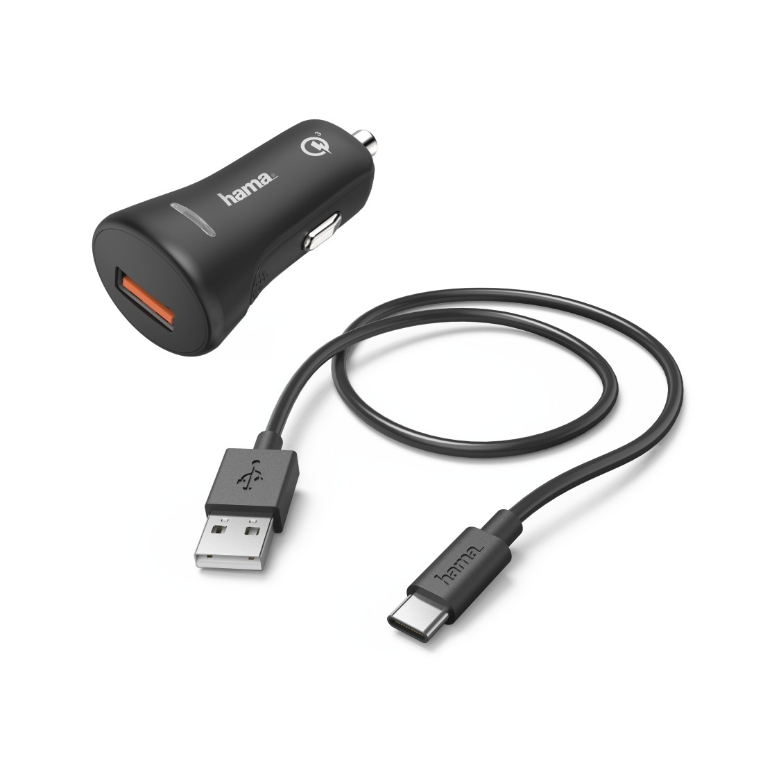 HAMA Autolader USB-C Zwart (183231)