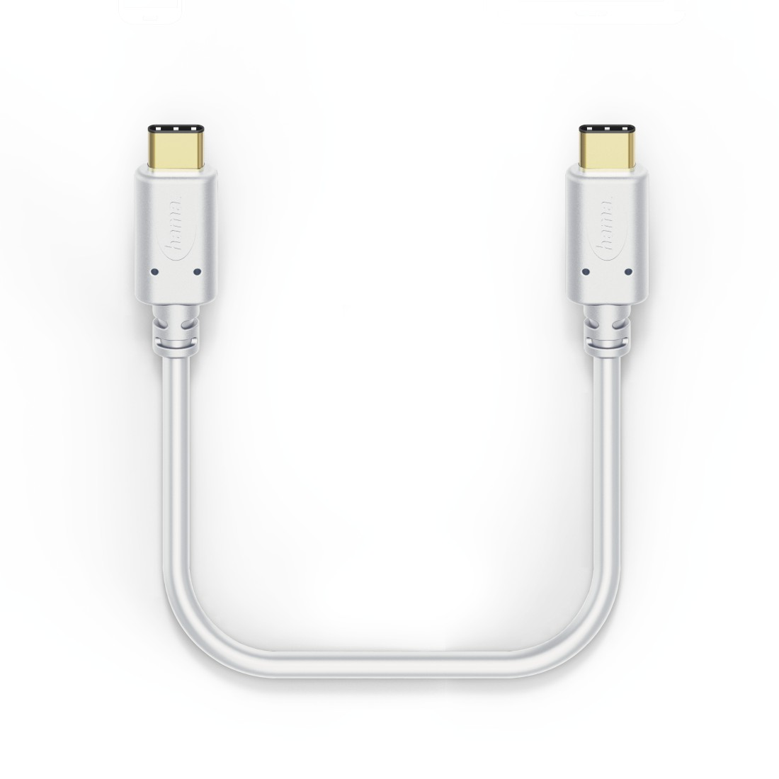HAMA Câble USB-C - USB-C pour charge et données 1.5 m Blanc (183328)