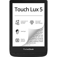 POCKETBOOK TOUCH LUX 5 ZWART - 6 inch - 8 GB (ongeveer 6.000 e-books)